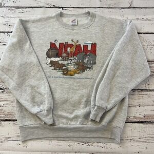 Vintage 80s Noah Sight & Sound Millennium Theatre Sweater Size Large Made In USA